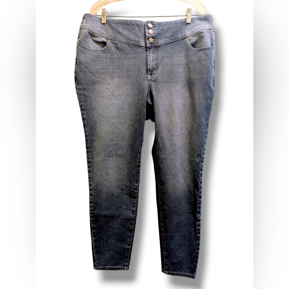 Lane Bryant Flex Magic Waistband High-Rise Jegging Jeans Medium Blue Denim- 20